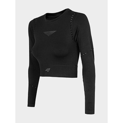 T-shirt med kortärm Dam PURE FORCE H4Z22 TSDLF010 4F Svart (Storlek: XS/S)