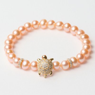 Damarmband Lancaster JLA-BR-TURTLE-6-PE Gyllene Orange Sterlingsilver 16 mm