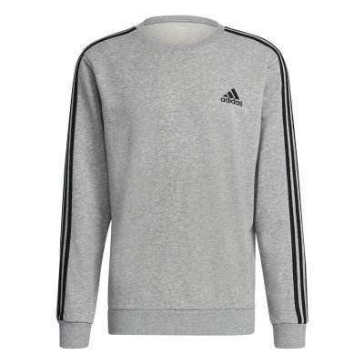 Tröja utan huva Herr Adidas Essentials French Terry 3 Stripes Grå (Storlek: XL)