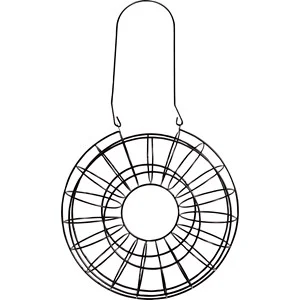 Fågelmatare Nelson Garden Circle Talgboll, Svart