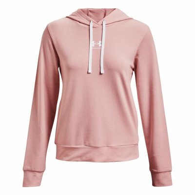 Tröja med huva Dam Under Armour Rival Terry Rosa (Storlek: M)