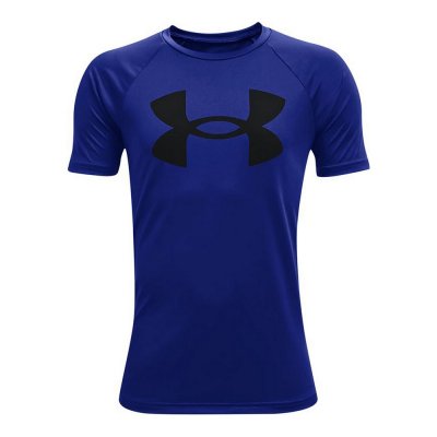T-shirt med kortärm Under Armour Tech Big Logo Blå (Storlek: 10-12 år)