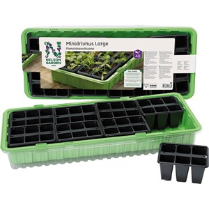 Minidrivhus Nelson Garden Large, inklusive krukor