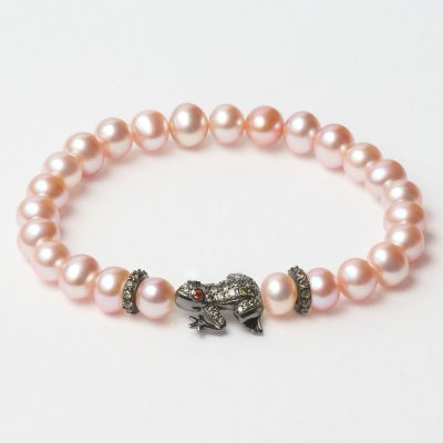 Damarmband Lancaster JLA-BR-FROG-3-PU Rosa Grön Sterlingsilver 16 mm
