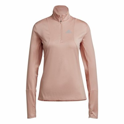 T-shirt med lång ärm Dam Adidas Own The Run Rosa (Storlek: S)