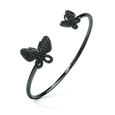 Armband Folli Follie Fjärilar Sterlingsilver (Ø 55 mm) (Färg: Silvrig)