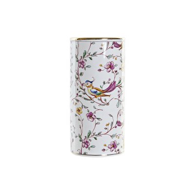 Vas DKD Home Decor Vit Traditionell Dolomite (10.5 x 10.5 x 22 cm)