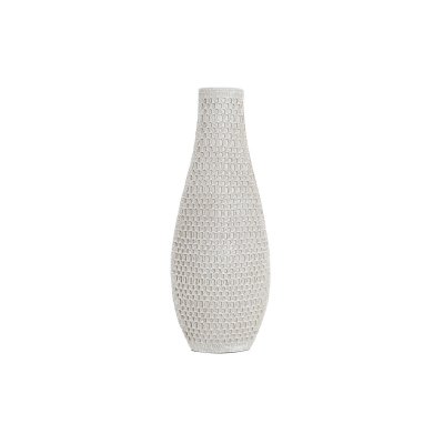 Vas DKD Home Decor Vit Harts Modern (14 x 7 x 37 cm)