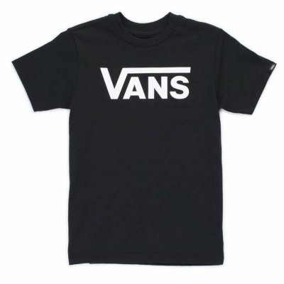 T-shirt med kortärm Barn Vans Drop V Boys Svart (Storlek: XL)