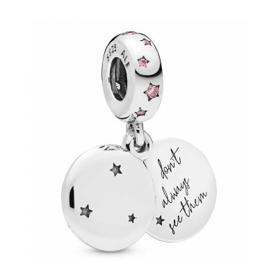 Dampärlor Pandora 798012FPC Silvrig (1 cm)
