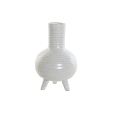 Vas DKD Home Decor Keramik Vit (13,5 x 13,5 x 20,5 cm)