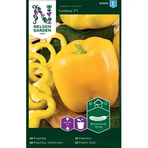 Fröer Nelson Garden Paprika Luteus F1, Gul