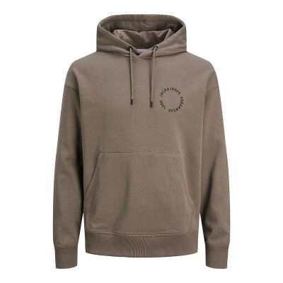Tröja med huva Herr JJSUNSET Jack & Jones 12222190 Grå (Storlek: M)