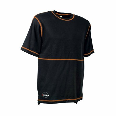 T-shirt med kortärm Cofra Bilbao Svart (Storlek: S)