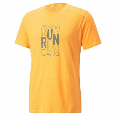 T-shirt med kortärm Herr Puma Gul (Storlek: XL)