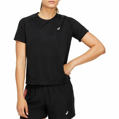 T-shirt med kortärm Dam Asics Icon SS Svart (Storlek: M)