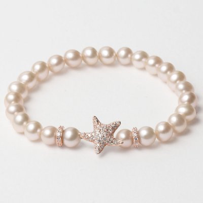 Damarmband Lancaster JLA-BR-STAR-2-WH Vit Sterlingsilver 16 mm Rosa