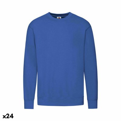 Tröja utan huva Unisex 141334 (24 antal) (Färg: Blå, Storlek: XXL)