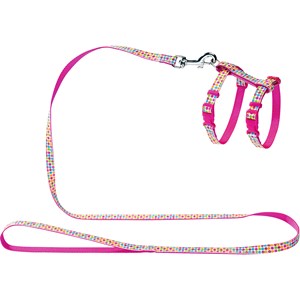 Kattsele med koppel Hunter Seventies, rosa