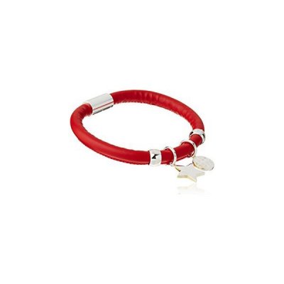 Armband Folli Follie 1B13F046R Röd Syntetiskt läder (23 cm)