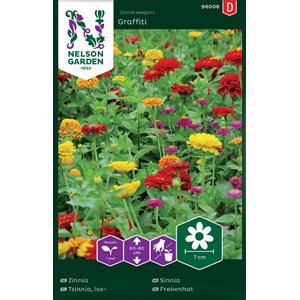Fröer Nelson Garden Zinnia Graffiti