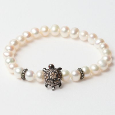 Damarmband Lancaster JLA-BR-TURTLE-4-WH Brun Vit Sterlingsilver 16 mm