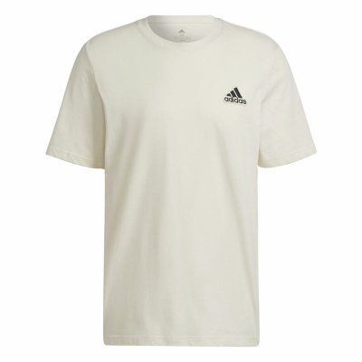 T-shirt med kortärm Herr Adidas Essentials Feelcomfy Vit (Storlek: L)