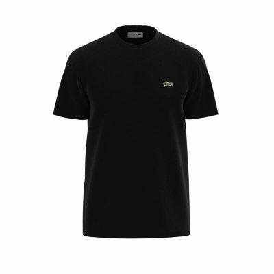 T-shirt med kortärm Herr Lacoste Svart (Storlek: 2XL)