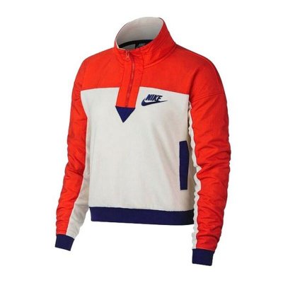 Tröja utan huva Dam Nike NSW Top HZ Polar (Färg: Brun, Storlek: M)