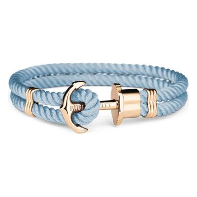 Unisexarmband Paul Hewitt Gyllene Ljusblå Nylon (Mått: 23 cm)