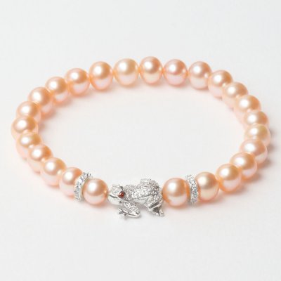 Damarmband Lancaster JLA-BR-FROG-1-PE Silvrig Orange Sterlingsilver 16 mm