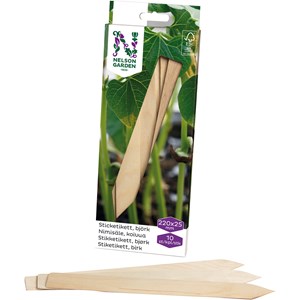 Sticketiketter i trä Nelson Garden, 10-pack