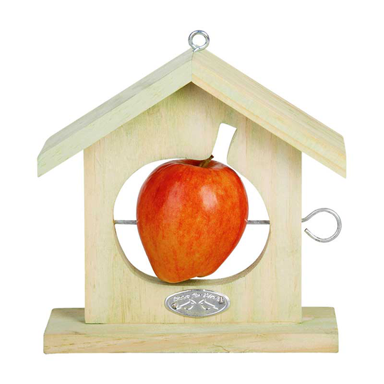 Fågelmatare för frukt, äpple