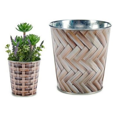 Kruka Metall (12,6 x 11,6 x 12,6 cm) Liten Rund