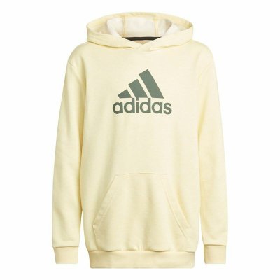 Tröja med huva Barn Adidas Future Icons Badge of Sport Gul (Storlek: 13-14 år)