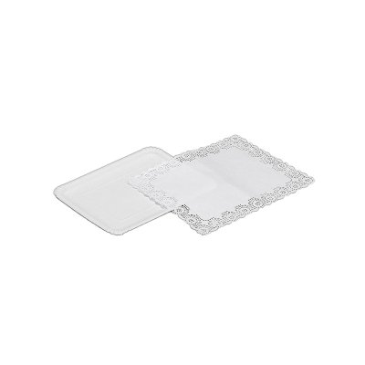 Uppsättning med Brickor Best Products Green 2 Delar Vit Papp (22 x 28 cm)