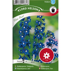 Frö Nelson Garden Trädgårdsriddarsporre Blue Bird Blå