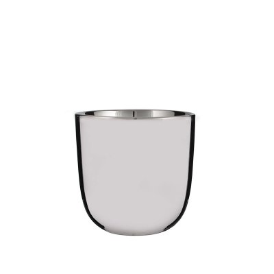 Kruka Mica Decorations Chaz Rund Keramik Silvrig (Ø 15,5 x 15 cm)