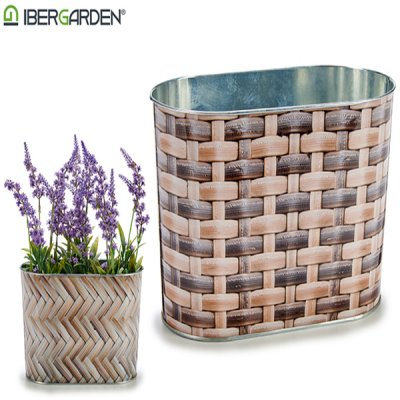 Kruka Metall vide (12,7 x 15 x 23,5 cm) Avlång Hög Stor