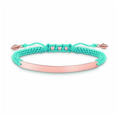 Damarmband Thomas Sabo LBA0062-597-1 Blå Roséguld Silver (Mått: 12-19 cm)