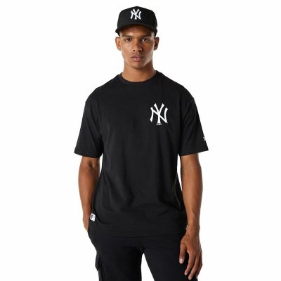 T-shirt med kortärm Herr New Era New York Yankees MLB Svart (Storlek: XL)