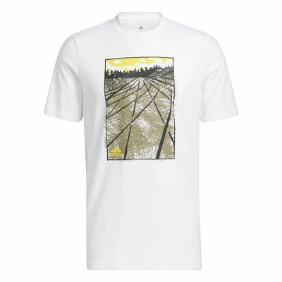T-shirt Adidas Sketch Photo Graphic Vit (Storlek: S)