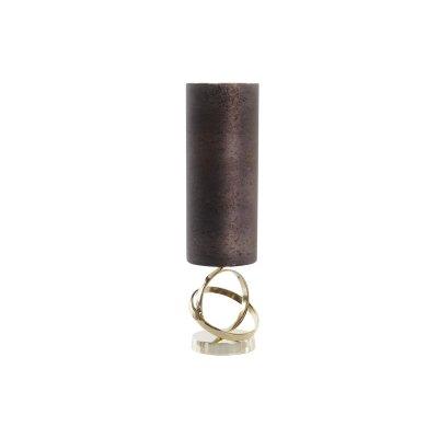 Vas DKD Home Decor Glas Grå Gyllene Aluminium (13 x 13 x 46 cm)