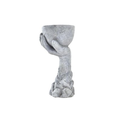 Kruka DKD Home Decor Grå Cement Cottage (15 x 14 x 30 cm)