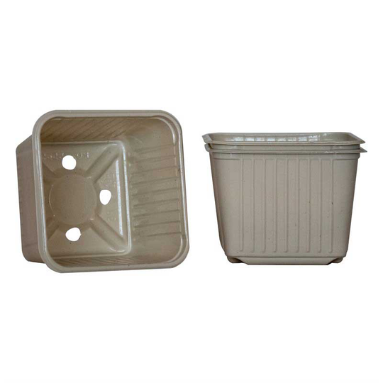 Odlingskruka återbrukad 6 cm, grå, 30-pack