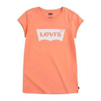 T-shirt med kortärm Levi's Batwing Orange Lax (Storlek: 14 år)
