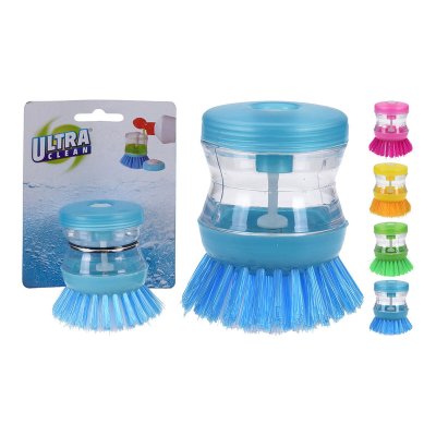 Rengöringsborste Ultra Clean Tallrikar Doserare polypropen (Ø 5 x 9 cm)