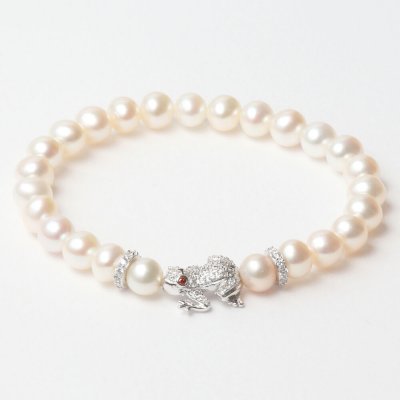 Damarmband Lancaster JLA-BR-FROG-1-WH Silvrig Vit Sterlingsilver 16 mm
