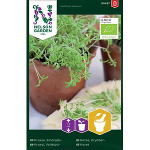 Fröer Nelson Garden Smörgåskrasse Organic