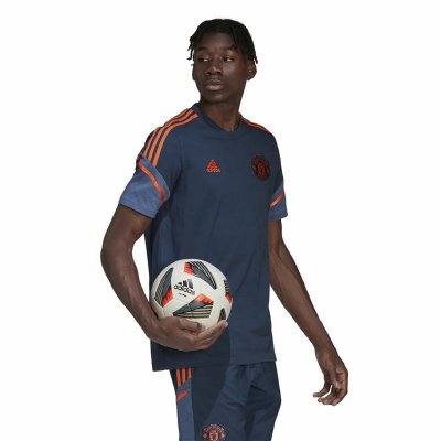 Kortärmad fotbollströja för herrar Manchester United Adidas Condivo 22 (Storlek: XL)
